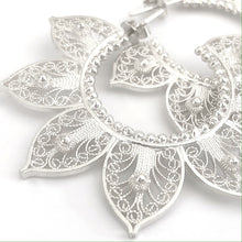 Load image into Gallery viewer, Filigree Mandala Hoops Earrings