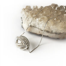 Load image into Gallery viewer, Twisted Seed Silver Pendant
