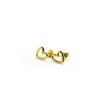 Load image into Gallery viewer, Little Heart Gold Plated Studs