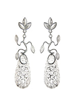 Load image into Gallery viewer, Bird nest silver filigree earrings, volume sterling silver intricate nest, branch earrings