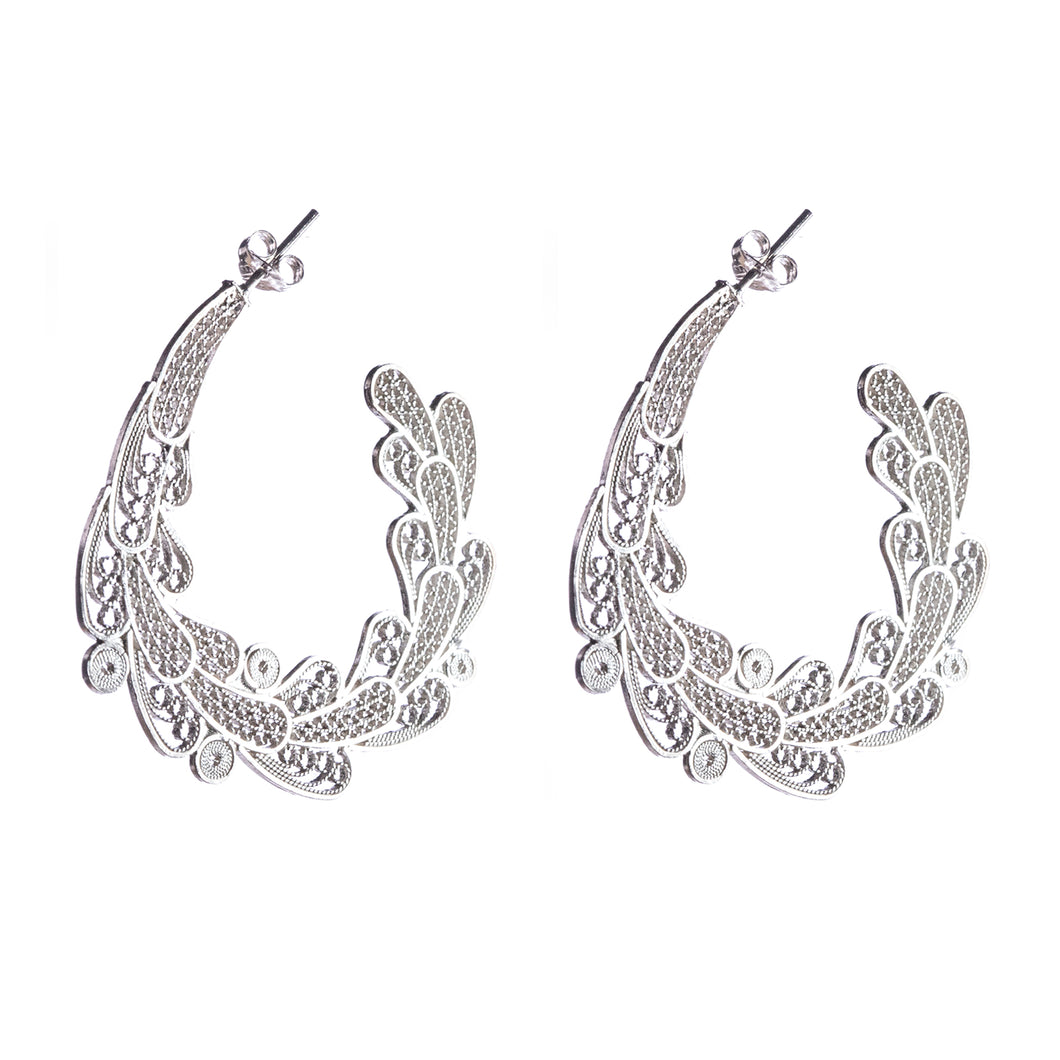 Botanical Crown Filigree Earrings