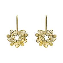 Load image into Gallery viewer, Botanical Wreath Filigree Earrings
