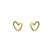 Load image into Gallery viewer, Little Heart Gold Plated Studs

