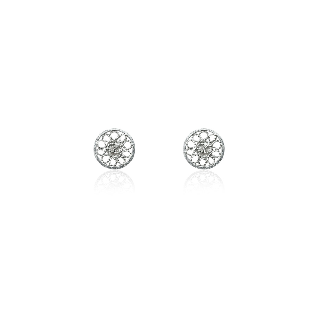 Handmade Little Mia Filigree Studs