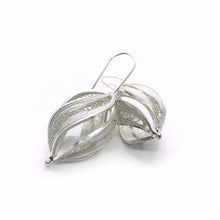 Load image into Gallery viewer, Handmade Twisted Filigree Earrings -24K Gold Plated-
